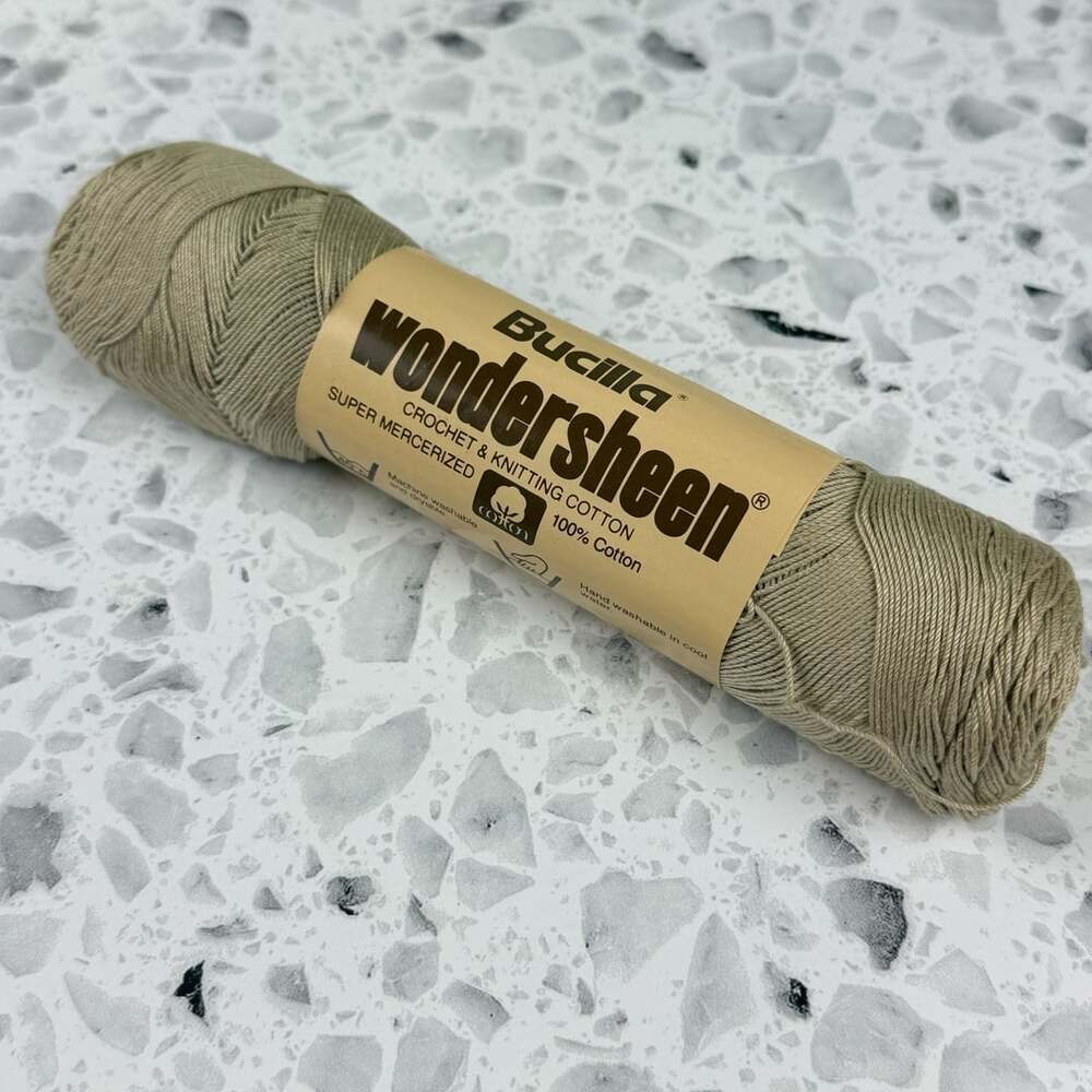 Bucilla Wondersheen Crochet Knitting Cotton Yarn 17 ECRU 400 Yards 16 piece lot